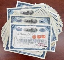 1950's dated 100 Pieces of Baltimore and Ohio Railroad - 100 Stock Certificates picture