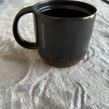 Coffee Mug Starbucks RARE 2016 Black Cork Bottom NO Lid | 12oz picture