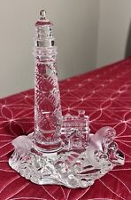 Vintage Lenox Fine Crystal Lighthouse - House And Ocean Waves made in Germany picture