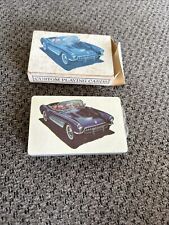 Chevrolet Corvette Vintage Playing Cards Box Is Stained Cards Unopened  picture