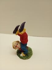 K's Collection Hand Painted Clown Hand Stand on Barrel Figurine picture