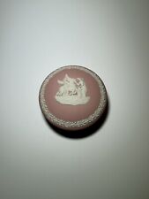 Wedgwood Jasperware Pink Round Neoclassical Trinket Box picture