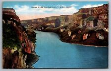 Postcard Snake River Canyon near Twin Falls Idaho   F 16 picture