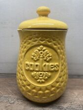 Vintage McCoy Yellow Large Cookie Jar 260 Made in the USA 11” picture