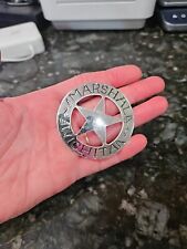 1987 Franklin Mint Sterling Silver Replic Badge Marshal Wichita picture