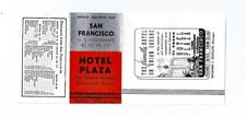 Hotel Plaza, San Francisco, California, Mini Souvenir Map, Scollin, Mgr. EARLY picture