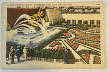 Vintage Postcard Rockefeller Plaza NYC picture