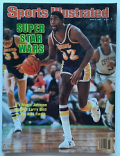 1984 MAGIC JOHNSON LOS ANGELES LAKERS NBA FINALS 6/4 SPORTS ILLUSTRATED NO LABEL picture