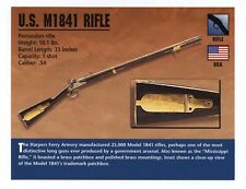 U.S. Model M1841 Rifle  Atlas Classic Firearms Card picture