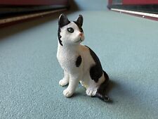 Schleich Black And White SITTING CAT 13637 Retired 2008 Kitten Figure Pet picture