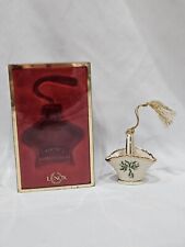 Lenox Holiday Holly Berry Porcelain Basket Christmas Ornament picture