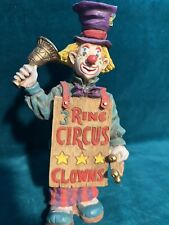 VINTAGE COTTON CANDY CLOWN Circus Time 1996 Hand Painted  picture