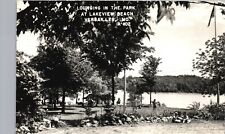 LAKEVIEW BEACH LOUNGING versailles mo real photo postcard rppc historic missouri picture