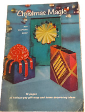 VTG 3M Christmas Magic Using Scotch Brand Tapes & Sasheen Brand Ribbon Booklet picture