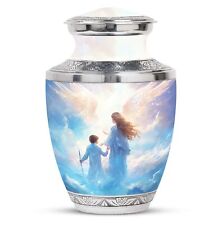 An Angelic Journey Through Skies Large Cremation Urns For Burial Size 10 Inch picture