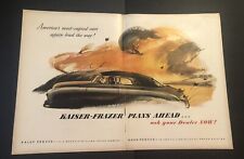 1950’s Kaiser-Frazer Car Automobile Colored Magazine Ad picture