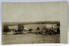 RPPC Beautiful View of Farm, Waterbury VT Vermont, Vintage G.H. Dale Postcard picture
