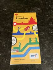 Vtg 1990's British Transport Travelling in London Map and Info Bus Underground picture
