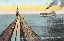 The Arundel Entering Sodus Bay Great Sodus Bay New York Postcard Posted 1914 picture