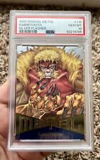 1995 Marvel Metal Sabretooth #115 Silver Flasher X-Men RARE PSA 10 pop 6 WOW picture