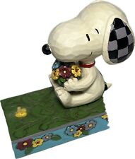 Damaged Jim Shore Peanuts Flowers for Friends Snoopy Woodstock Figurine 6005946 picture
