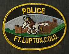 Colorado CO Ft. Lupton Police Shoulder Patch Pre-owned Unused picture