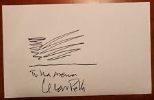Cesar Pelli Autographed Signed Hand Drawn Architect Sketch Tulsa Oklahoma Arena  picture