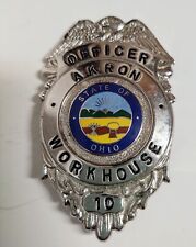 Rear Vintage Obsolete State Of Ohio Workhouse Badge #10 Very Unusual  picture