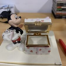 Lenox Mickey's Valentines Heartfelt Treasure Box Disney Figurine/Trinket Box New picture