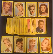 1958 Film Stars Idolos Da Tela Brazil Movie Trading Cards 