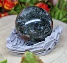 Beautiful Garden Quartz Crystal Sphere 5cm 176g & Handmade Wing Holder picture