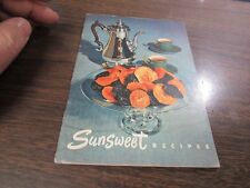 VINTAGE - SUNSWEET RECIPES - CALIFORNIA PRUNE & APRICOT GROWERS - 1950 picture