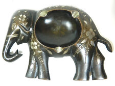Vintage metal Elephant Ashtray India picture