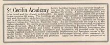 Magazine Ad - 1916 - St. Cecilia Academy for Girls - Nashville, TN picture