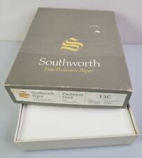 Southworth Parchment Deed Bond Paper 13c 100% Cotton Fiber Plain 8 1/2x11