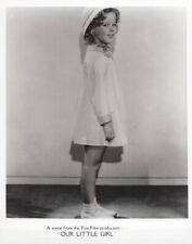 Shirley Temple poses in white jacket and hat 1935 Our Little Girl 8x10 photo picture