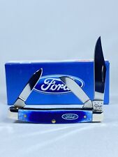 Case xx Knives Ford 2014 Medium Stockman Blue Bone Stainless Pocket Knife 14305 picture