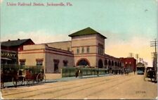 1913, Union Railroad Station, JACKSONVILLE, Florida Postcard picture