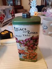 Vintage Lander Fifth Avenue LILACS and ROSES Blended TALC Powder Tin  picture