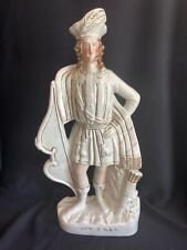 Large 18” Antique Staffordshire Pottery Figure William Tell w/ Bow & Arrows picture
