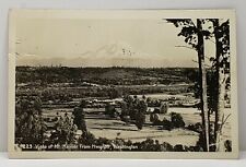 Washington RPPC 1950s Vista of Mt. Rainier from Hwy 99 Signed Photo Postcard G14 picture