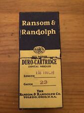NOS Vintage Ransom & Randolph Duro-Cartridge Dental Needles 1 5/8” 23 Gauge 6 Dz picture