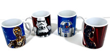 Set of 4 Galerie® Star Wars C3PO, DARTH VADER, R2D2 and Storm Trooper Mug 10oz picture