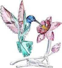 DEFECTIVE Swarovski 5461872 Crystal Paradise Hummingbird Figurine Multi-Colored- picture