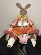 Vintage Katherine’s Collection Easter Bunny Rabbit Doll By Wayne Kleski 19” picture