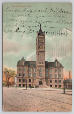 Lowell Massachusetts  City Hall Posted 1912 Divided Back Postcard picture