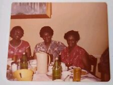 Vintage 1970s Found Photograph Original African American Women Kitchen Table picture
