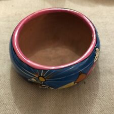 Original Isidoro, Mexico Art Ashtray/Miniature Bowl Vibrant Hand painted Pottery picture