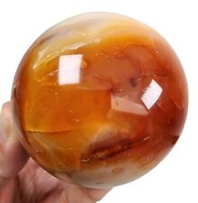 Carnelian Agate Polished Sphere Madagascar 300 grams. picture