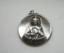 Vintage Creed Sterling Silver Large St Jude Medal Pendant 17.1 Grams picture
